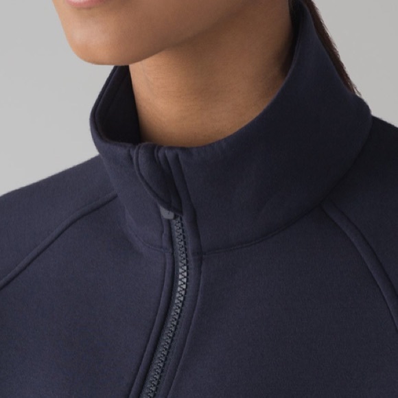 LULULEMON NTS BOMBER JACKET IN MIDNIGHT NAVY- SIZE 8- LIKE NEW 🏃‍♀️ - Picture 2 of 10